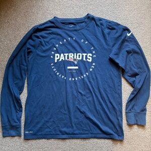 Nike NFL New England Patriots Team Apparel Long Sleeve Tee SUPER BOWL |  Kids XL